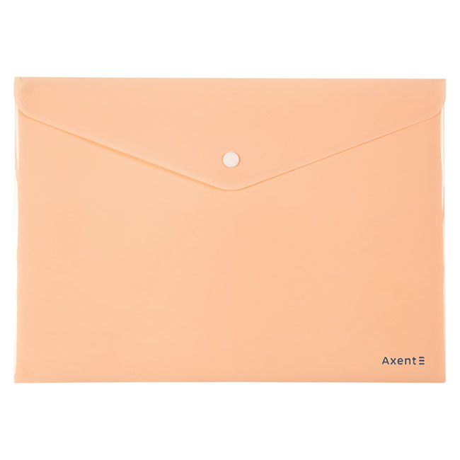 Папка джоб с копче Axent Pastelini А4+ Оранжев